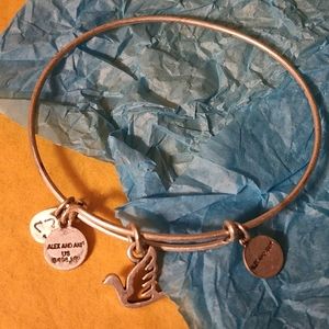 Alex and Ani Sacred Dove Charm Bangle Bracelet